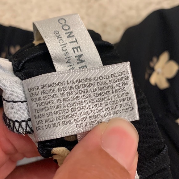 Simons Contemporaine Black Floral Trousers - Picture 13 of 14